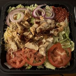 Hootenannies - Buffalo Bacon Chicken Salad without the buffalo sauce!  HUGE SALAD!!!