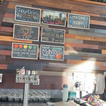 Big Mountain Ciderworks - Cider menu 10/19/25 - Cideries Near Me - Kalispell, Montana