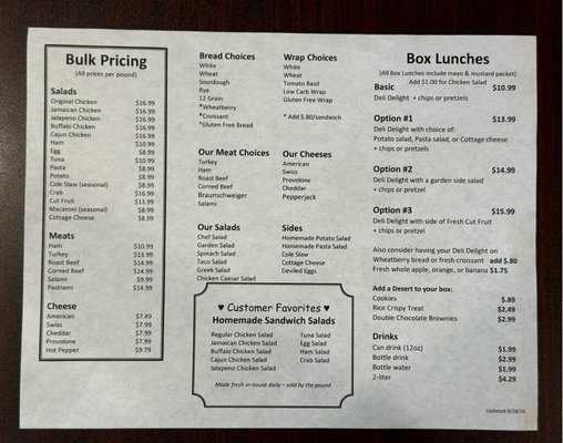 Menu photo 1 The Block Deli Crescent Springs, KY Menu photo 1 The Block Deli Crescent Springs, KY