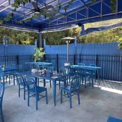 Santorini Greek Restaurant - We sat outside in September. At 78 degrees. Perfect.