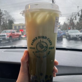 Early Bird Cafe - Matcha Boba Milk Tea - Dim Sum Near Me - Kirkland, Washington