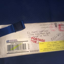 USPS Alameda Carrier Annex - This is how the ticket I tried to send out a month early came back to me thanks to this HORRIBLE USPS..Read my review for info