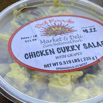 Sol Foods - Chicken Curry Salad before it was opened. - Grocery Near Me - Springdale, Utah