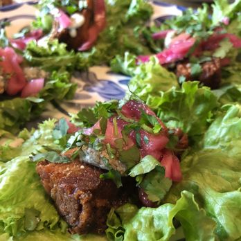 Ambriza - Pork Belly Lettuce Wraps - Mexican Near Me - Houston, Texas Ambriza - Pork Belly Lettuce Wraps - Mexican Near Me - Houston, Texas