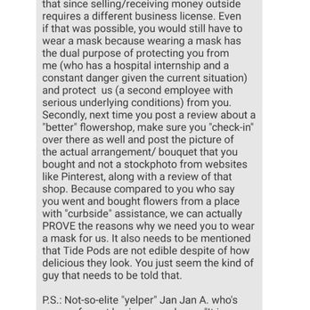 Fresh Cut Flowers - Sherif's friends harassing me for leaving a negative review. - Florists Near Me - Westminster, California Fresh Cut Flowers - Sherif's friends harassing me for leaving a negative review. - Florists Near Me - Westminster, California