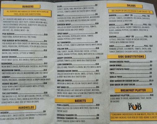 Menu photo 2 East End Pub Charleston, WV Menu photo 2 East End Pub Charleston, WV