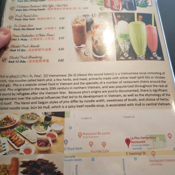 Le Pho - Menu - Vietnamese Near Me - Vancouver, British Columbia Le Pho - Menu - Vietnamese Near Me - Vancouver, British Columbia