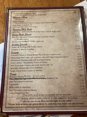 Menu photo 3 Hilltop Family Restaurant Spencer, IN Menu photo 3 Hilltop Family Restaurant Spencer, IN