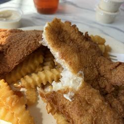 Capitan Seafood Kitchen - This is 2 piece catfish and 6 shrimp but I ate the shrimp