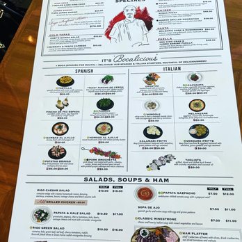 Rigo - Tapa Menu - Spanish Near Me - Honolulu, Hawaii Rigo - Tapa Menu - Spanish Near Me - Honolulu, Hawaii