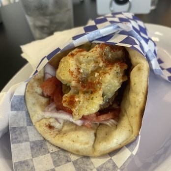 To spiti - 2/$15 Pitas (Falafel, sub Baba Ghanoush Dip for Tzatziki Dip) - Greek Near Me - Naples, Florida