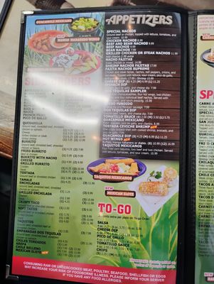 Menu photo 6 Dos Tequilas Chelsea, AL