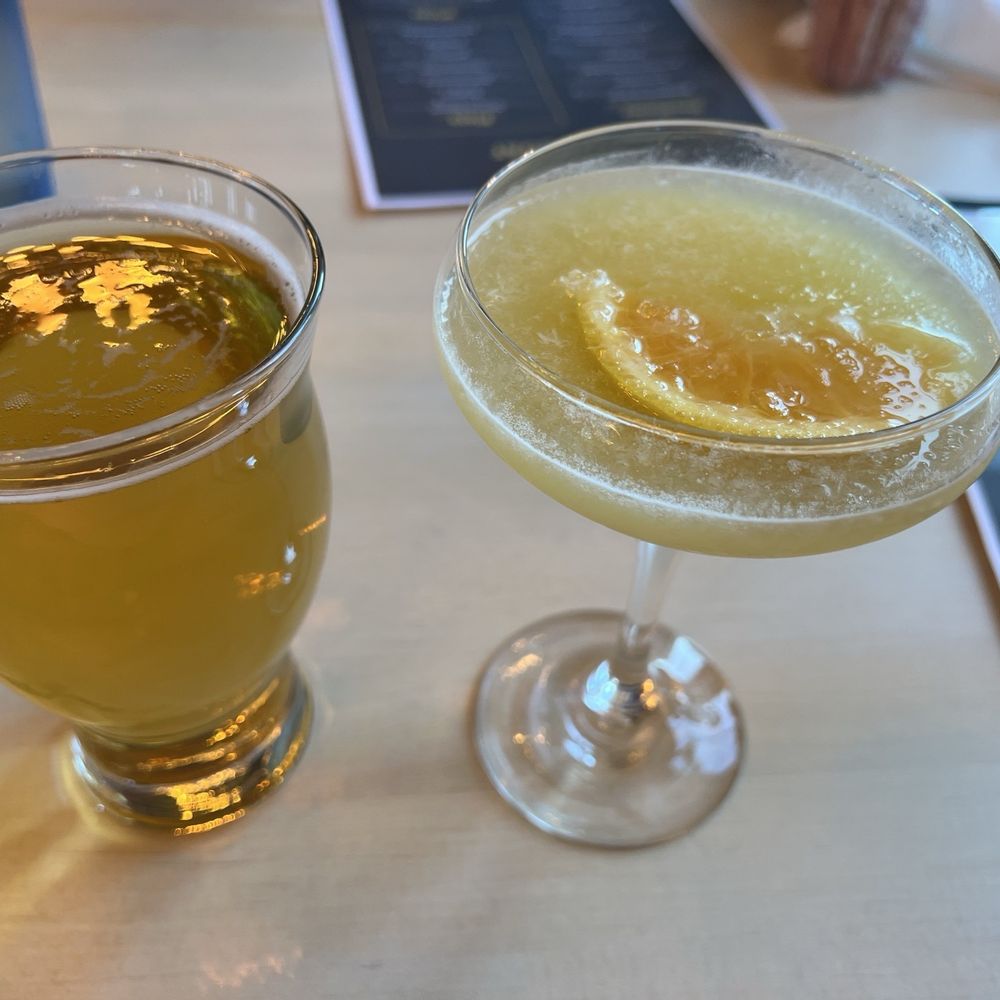 The Beerded Goat Brewing - Pear/vanilla cider (lacks in both pear and vanilla taste) and orange cream draft (refreshing and I do recommend!) - Brewpubs Near Me - Harrisburg, Pennsylvania The Beerded Goat Brewing - Pear/vanilla cider (lacks in both pear and vanilla taste) and orange cream draft (refreshing and I do recommend!) - Brewpubs Near Me - Harrisburg, Pennsylvania
