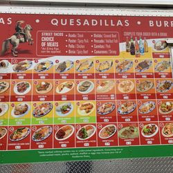 Don Cheque Taqueria - Menu with prices.