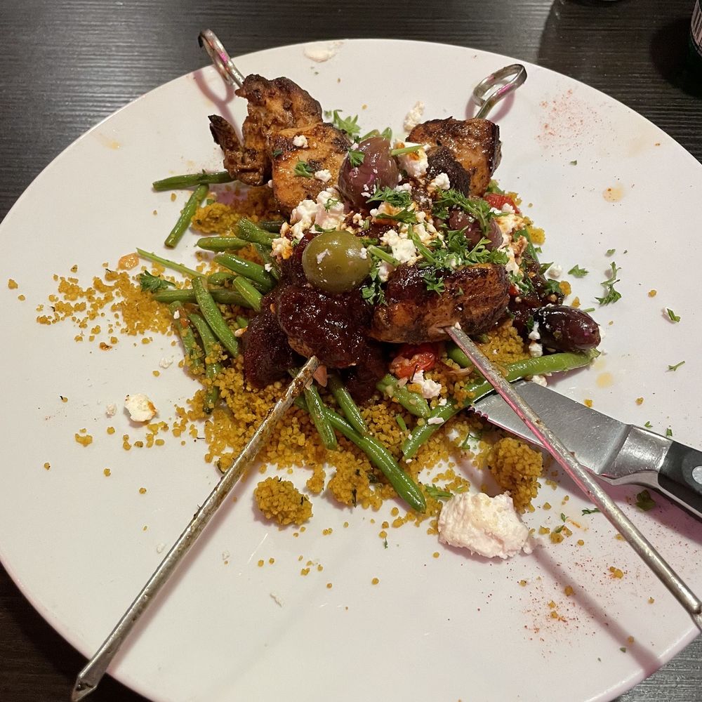 Jambo Cafe - Moroccan Spiced Marinated Chicken Kabobs... - Caribbean Near Me - Santa Fe, New Mexico