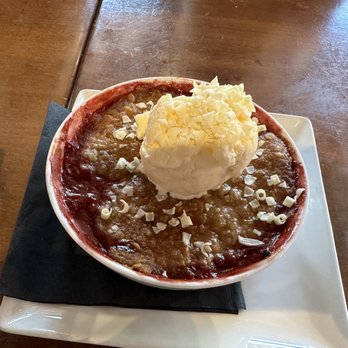 The Brickyard Downtown - Strawberry rhubarb cobbler - Cocktail Bars Near Me - Chandler, Arizona