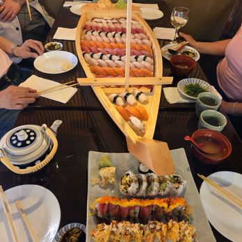 Dami Sushi - Our stomach is full with appetizers already! A boat full???? - Japanese Near Me - Pompton Lakes, New Jersey