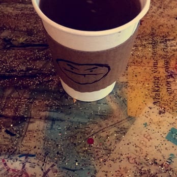 Café Grumpy - before I added almond milk & sugar - Coffee & Tea Near Me - Brooklyn, New York