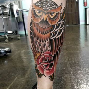 Mechanical Concept Tattoo - Traditional owl by Billy - Tattoo Near Me - Huntington Beach, California Mechanical Concept Tattoo - Traditional owl by Billy - Tattoo Near Me - Huntington Beach, California