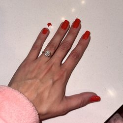 Diamond Nails - Left hand