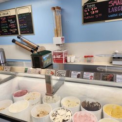 Jordan Pond Ice Cream & Fudge - One of the ice cream cases