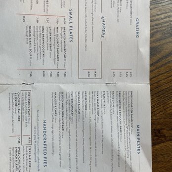 Horse & Guardsman - Menu - Pubs Near Me - London, XGL