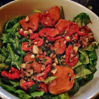 Natural Oasis - The salad with sun dried tomatoes and warm sweet potato. It was so good I ordered two! - Ethiopian Near Me - Rochester, New York Natural Oasis - The salad with sun dried tomatoes and warm sweet potato. It was so good I ordered two! - Ethiopian Near Me - Rochester, New York