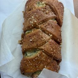 Spinach and Feta Pretzel Melt