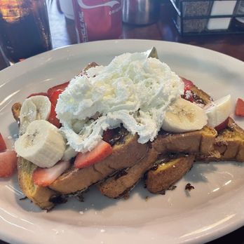 Royal Donut Cafe - Strawberry and Banana French Toast - Donuts Near Me - Burlingame, California Royal Donut Cafe - Strawberry and Banana French Toast - Donuts Near Me - Burlingame, California