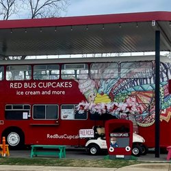 Red Bus Cupcakes
