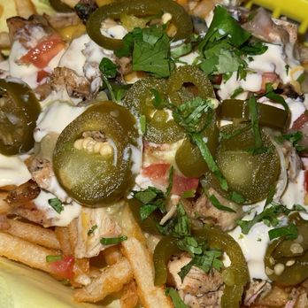 Two Wrongs - Pollo Chicken Fries from right next door and you eat inside of Two Wrongs - Bars Near Me - Portland, Oregon