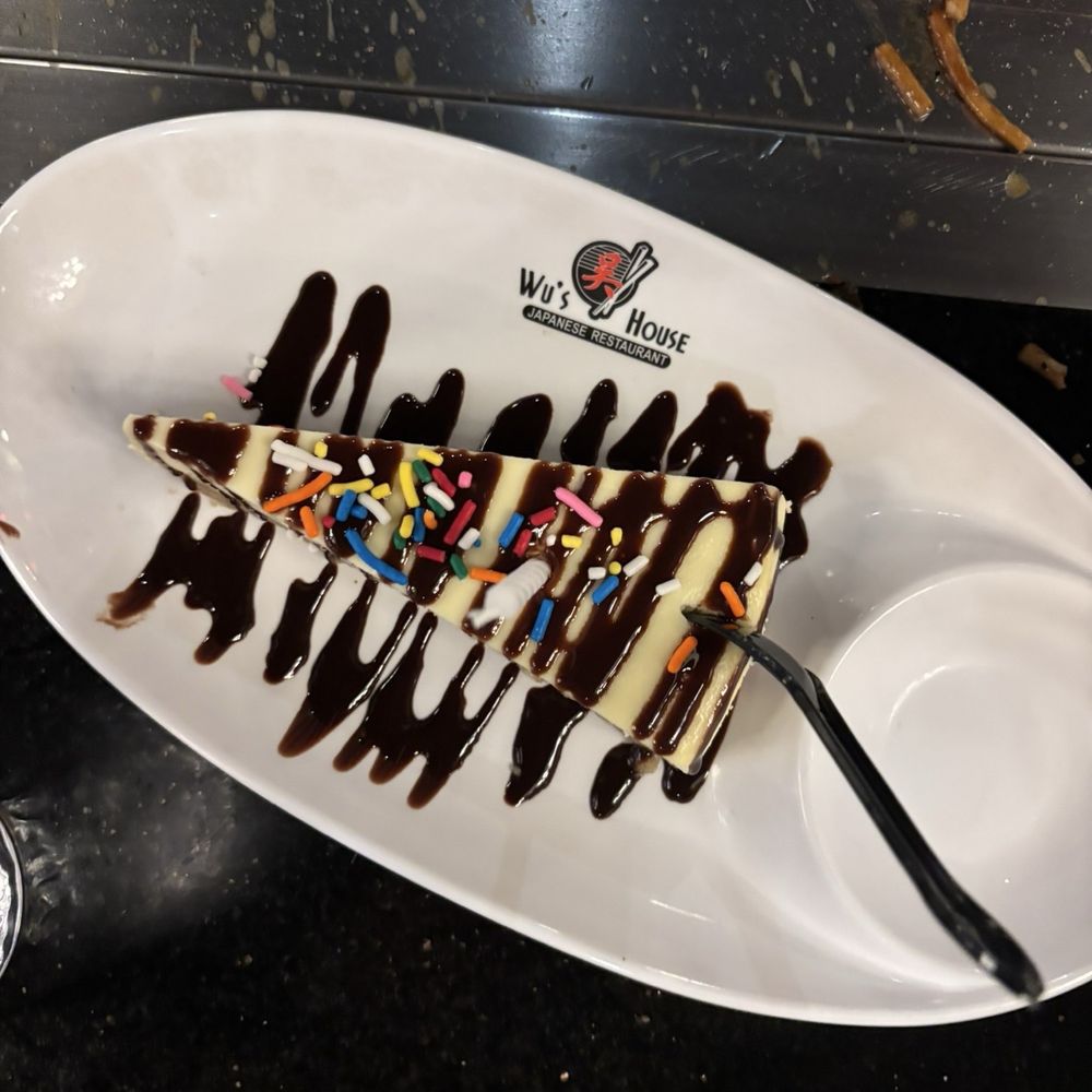 Wu's House - Complimentary birthday cheesecake - Sushi Bars Near Me - Naperville, Illinois Wu's House - Complimentary birthday cheesecake - Sushi Bars Near Me - Naperville, Illinois