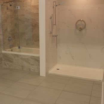 Wave Bathroom Renovations - a shower and a bathtub - General Contractors Near Me - Edmonton, Alberta