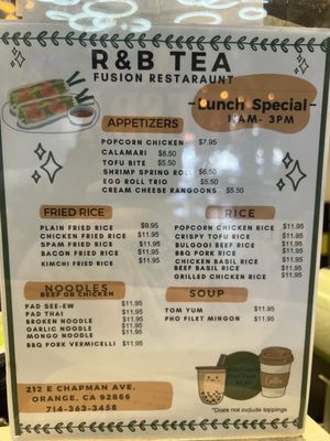 Menu photo 4 R&B Tea Orange, CA
