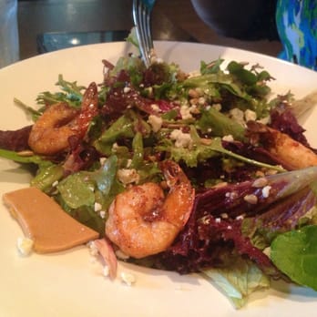 Ariccia Cucina - Greens salad with shrimp added - Italian Near Me - Auburn, Alabama Ariccia Cucina - Greens salad with shrimp added - Italian Near Me - Auburn, Alabama