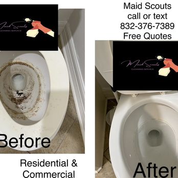 Maid Scouts - Got some nasty stains in your toilet?! We specialize in bathroom cleaning and provide top notch quality deep cleaning on bathrooms!!! - Home Cleaning Near Me