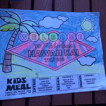 TEX 808 BBQ & Brews - Kids coloring page - Barbeque Near Me - Honolulu, Hawaii