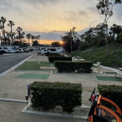 Golden Shore RV Resort  - Sunset from spot 1. Preferred spot 50.