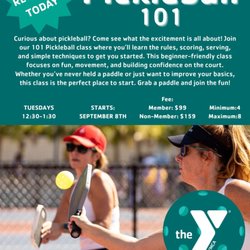 Sing up for our Pickleball 101.