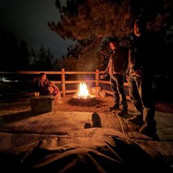 Estes Park KOA Campground - Lovely firepit- but only in some spaces.