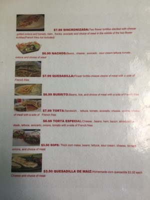 Menu photo 1 Centro Taqueria Foley, AL