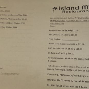 Island Mix Restaurant - Caribbean Near Me - Buffalo, New York