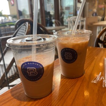 Paris Baguette - Cold hazelnut latte - Coffee & Tea Near Me - Millbrae, California Paris Baguette - Cold hazelnut latte - Coffee & Tea Near Me - Millbrae, California