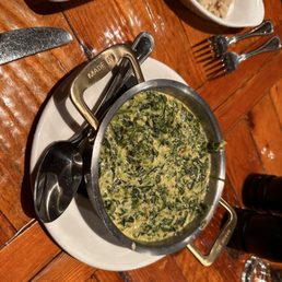 Cream style spinach to share Cream style spinach to share