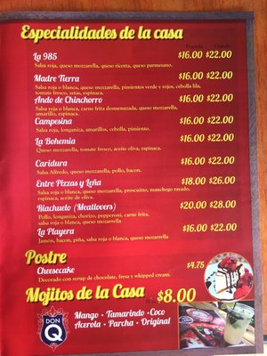 Menu photo 4 Entre Pizzas y Leña Fajardo, PR