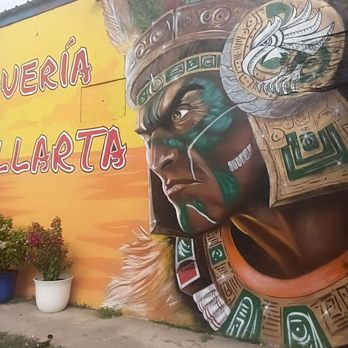 Taqueria Vallarta - Great warrior mural - Mexican Near Me - Three Rivers, Texas Taqueria Vallarta - Great warrior mural - Mexican Near Me - Three Rivers, Texas