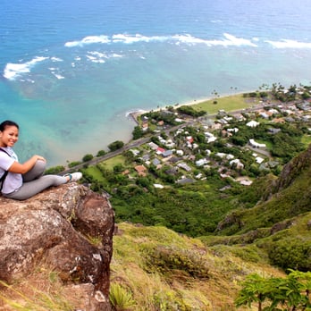 Pu'u Manamana Hiking Trail - That's the rock I jumped on and slipped from - Hiking Near Me Pu'u Manamana Hiking Trail - That's the rock I jumped on and slipped from - Hiking Near Me