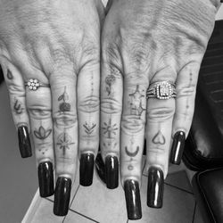 Locally Famous Tattoo - Filtered to black and white so I could see the vision