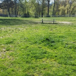 Greenwood Dog Park - From the front corner of the park looking back to the bottom edge