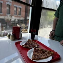 Off Track Pizza - Upstairs window seating